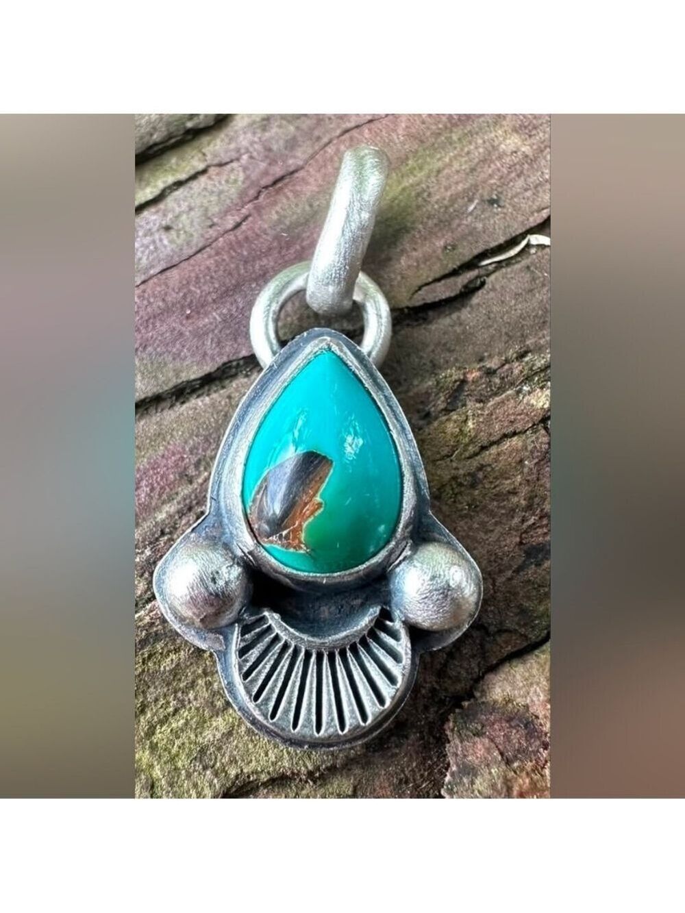 Dyer Blue Turquoise Silver Necklace